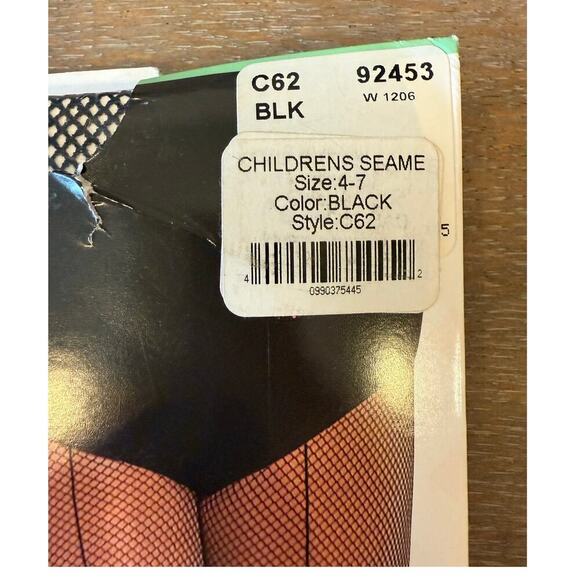 BODY WRAPPERS Dance Ballet Jazz Child Small 4-7 Fishnet C62 Seamed NEW 2 packs - Picture 4 of 4